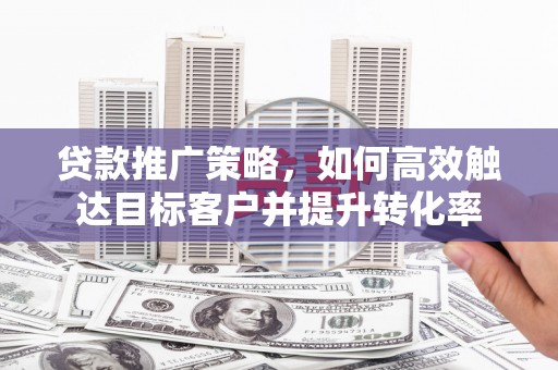 桃园贷款推广策略，如何高效触达目标客户并提升转化率