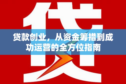 桃园贷款创业，从资金筹措到成功运营的全方位指南