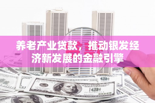 桃园养老产业贷款，推动银发经济新发展的金融引擎