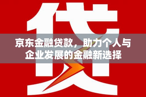 桃园京东金融贷款，助力个人与企业发展的金融新选择