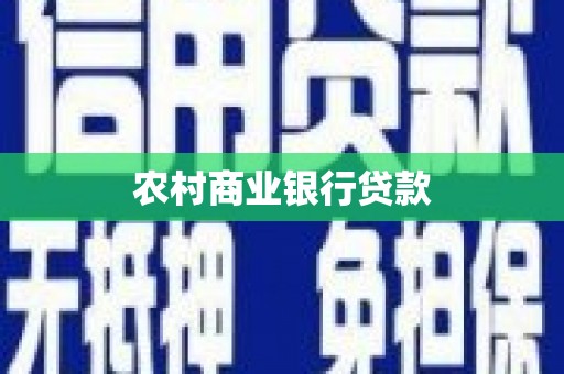 桃园农村商业银行贷款