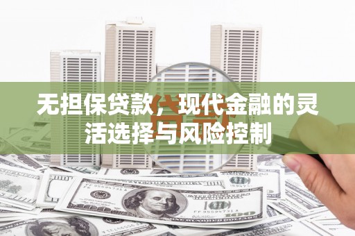 桃园无担保贷款，现代金融的灵活选择与风险控制