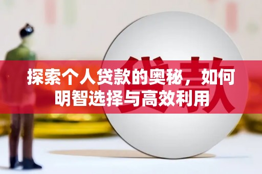 桃园探索个人贷款的奥秘，如何明智选择与高效利用