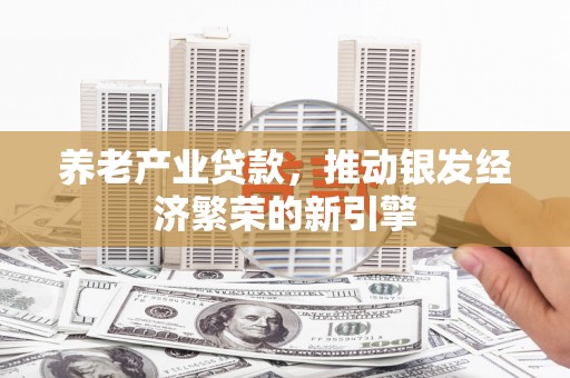 桃园养老产业贷款，推动银发经济繁荣的新引擎